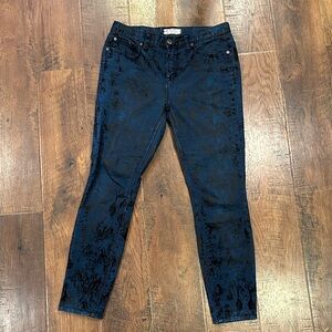 Free People Dark Blue Skinny Jeans
